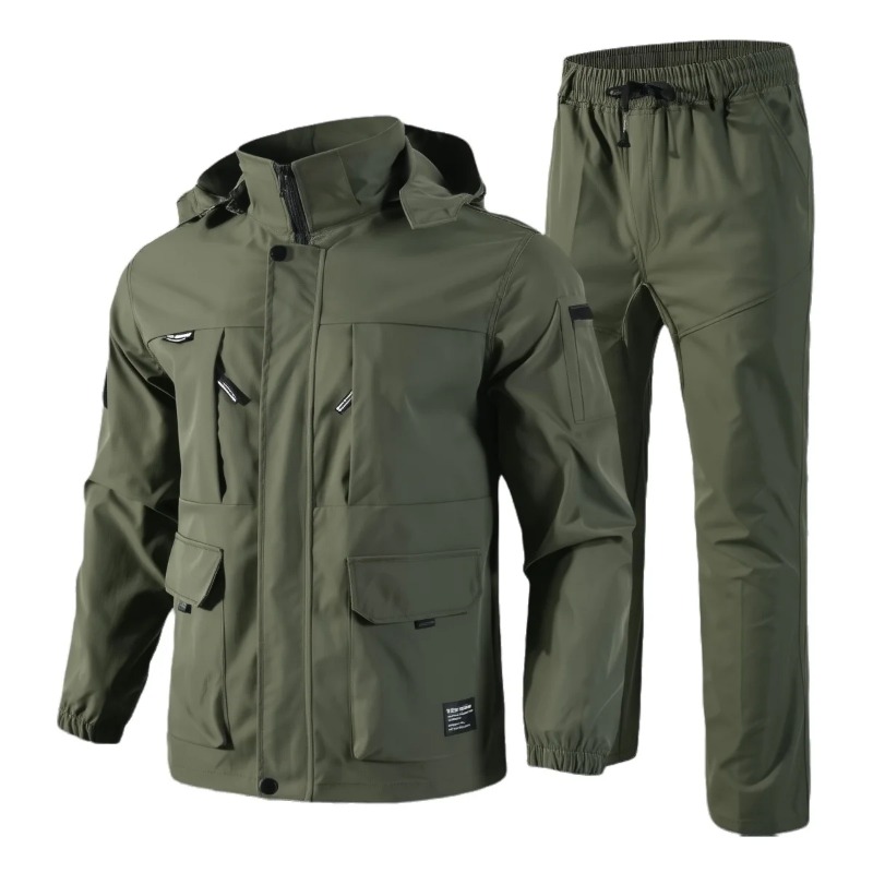 Hiking - Ensemble tactique imperméable pour hommes, printemps-automne,