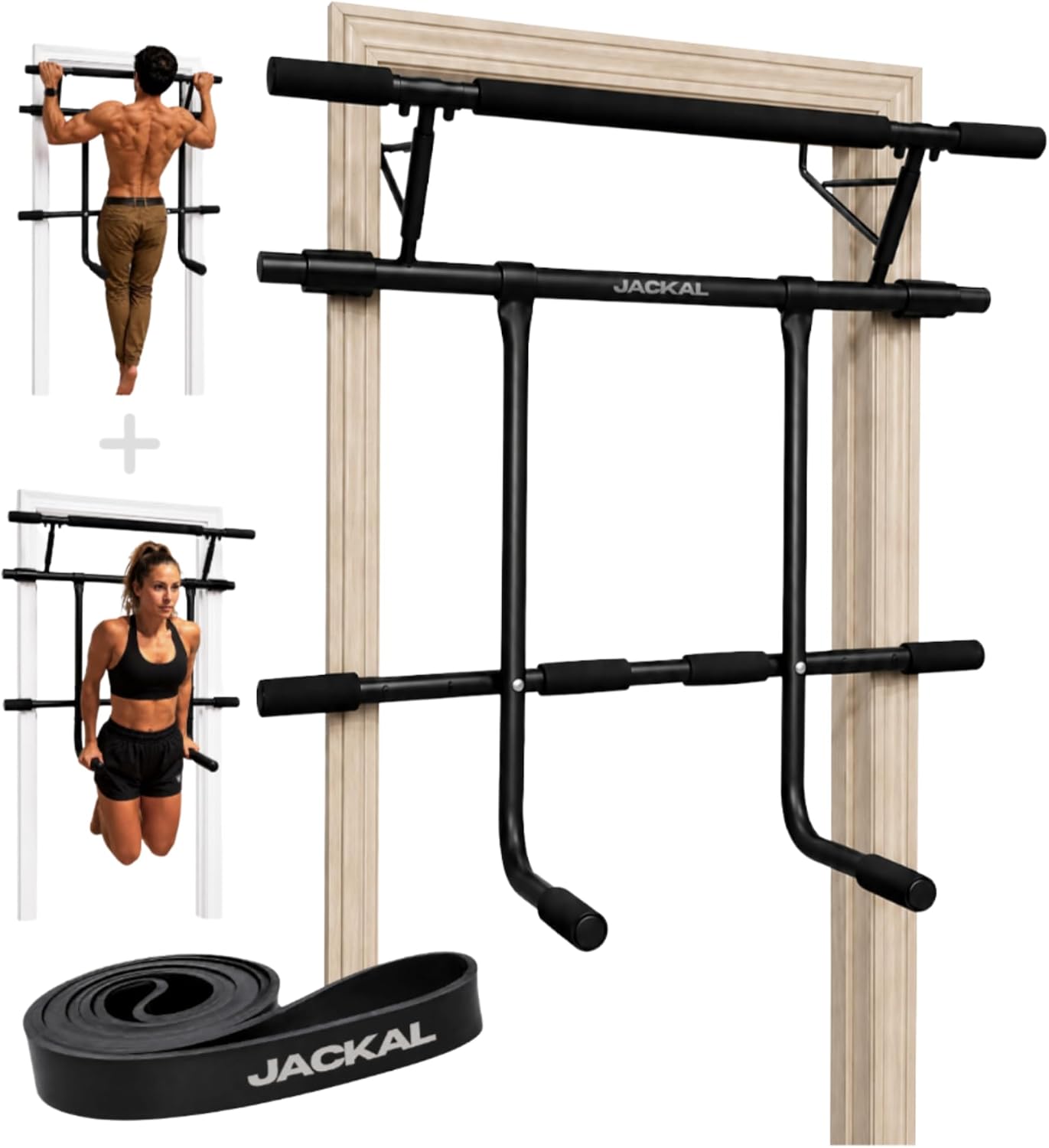 Door Pull Up Bar No Screw - Station tout-en-un pour tractions et dips