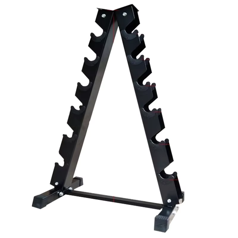 Fitness Equipment - Support d'haltères triangulaire multifonctionnel en acier