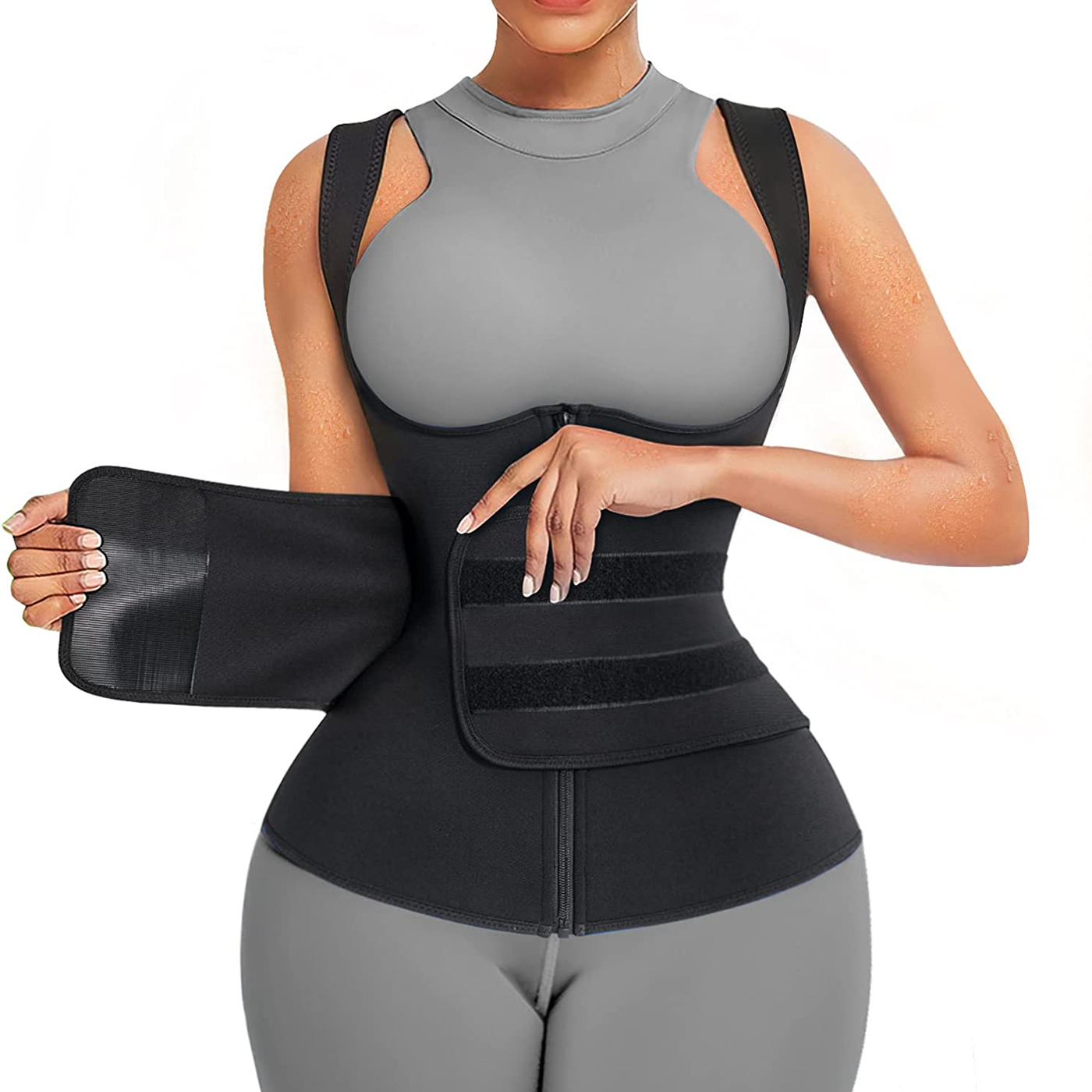 Combinaison de sauna en néoprè - Sweat Waist Trainer Belt Neoprene avis et prix