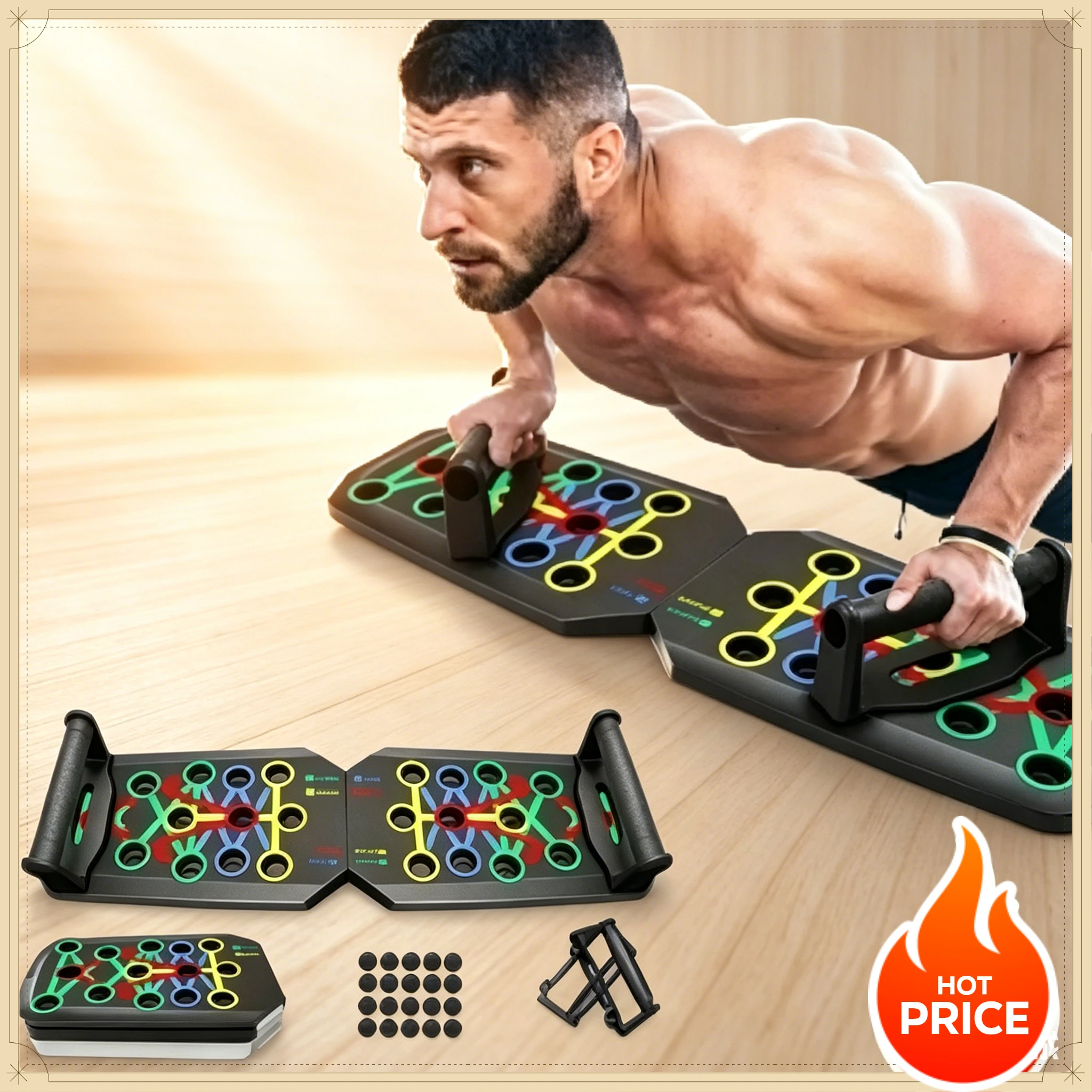 Planche de musculation pliable - Push Up Board Foldable Multi Function avis et prix