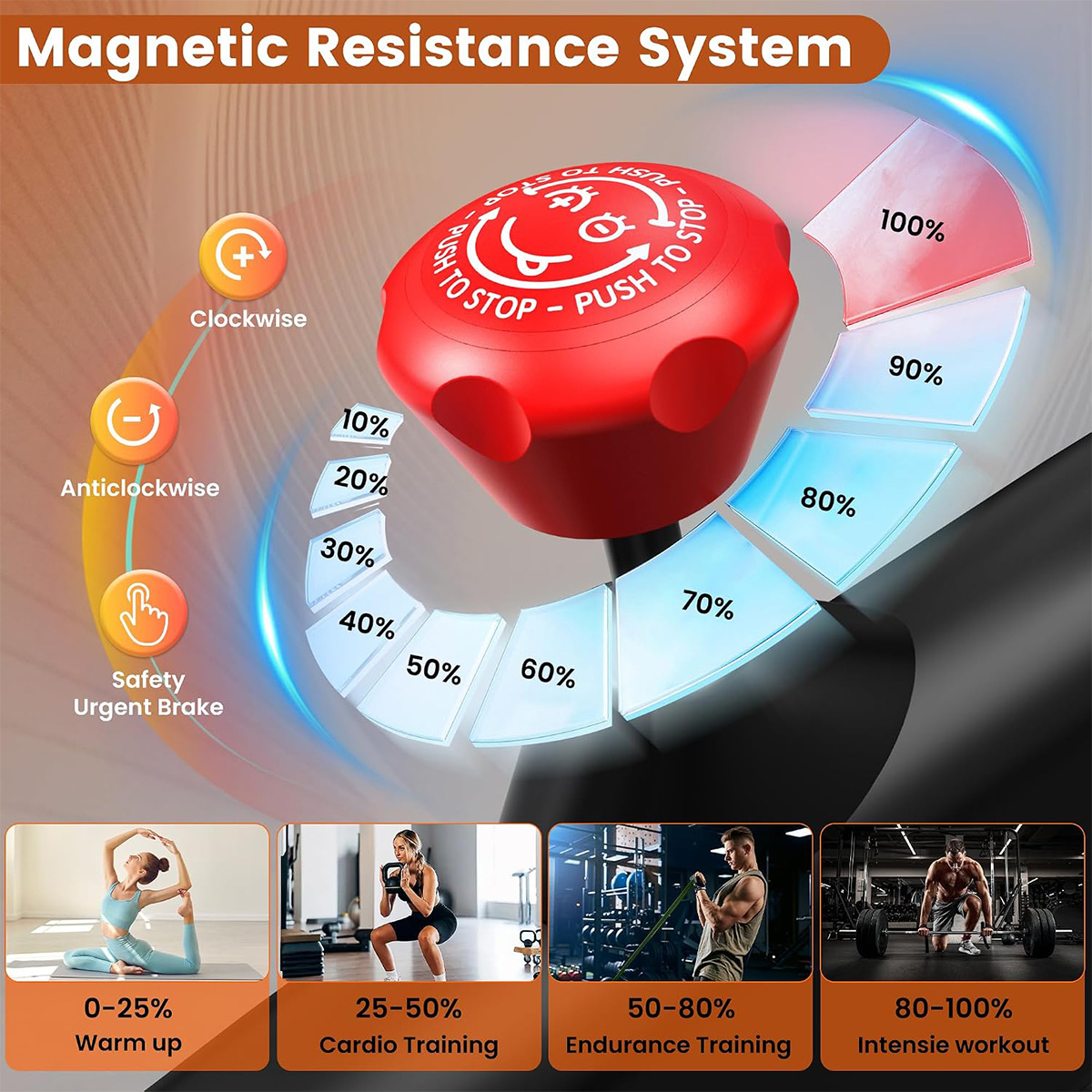 Vélo d’exercice Pooboo, vélo d - Exercise Bike Magnetic Resistance avis et prix