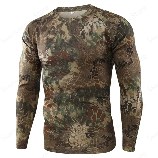 T-shirt à manches longues camo - Hiking avis et prix